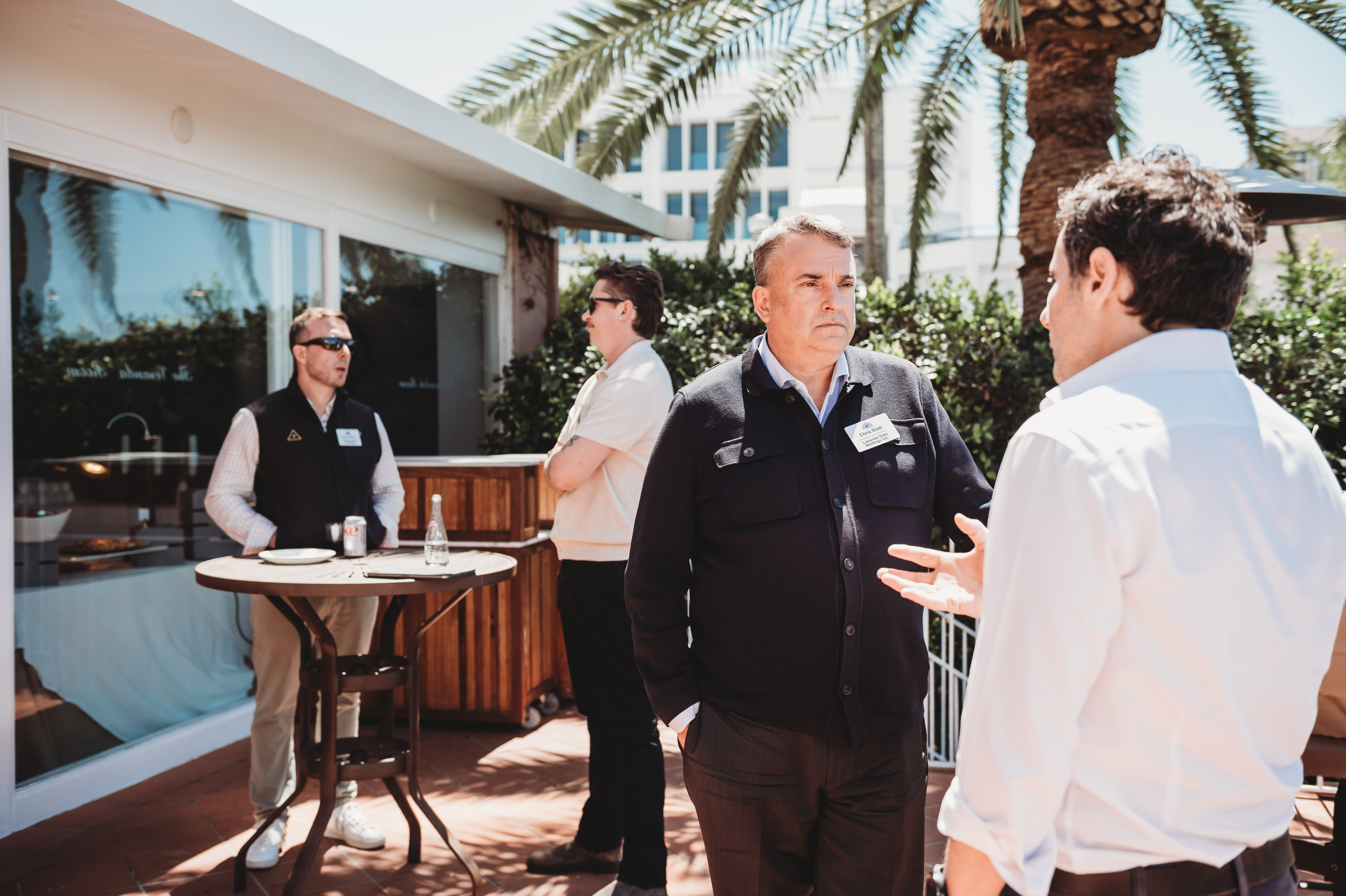 EMTC members connecting outdoors