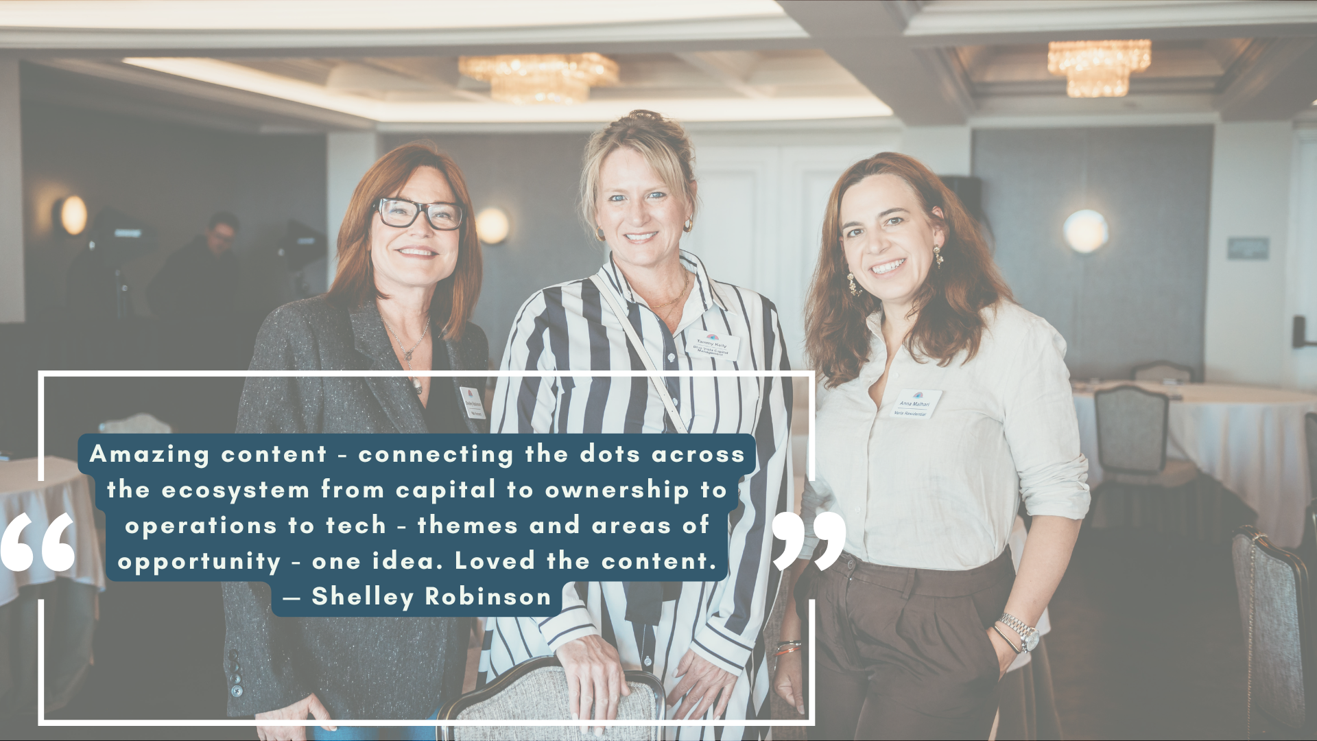 FIRE Summit attendee quote from Shelley Robinson